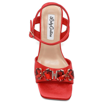 Lady Couture Delight 2.5" Sandal in Red