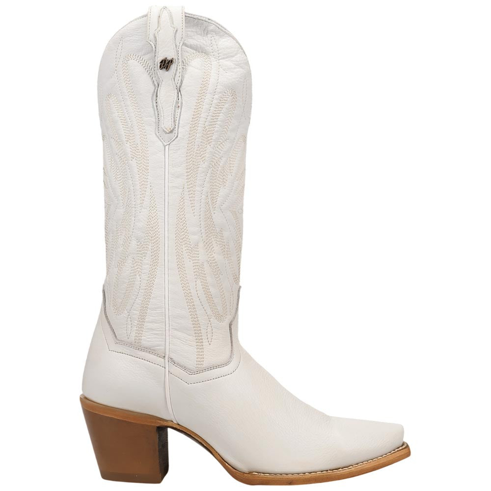 Dan Post Mila White Women's Leather Western Boots