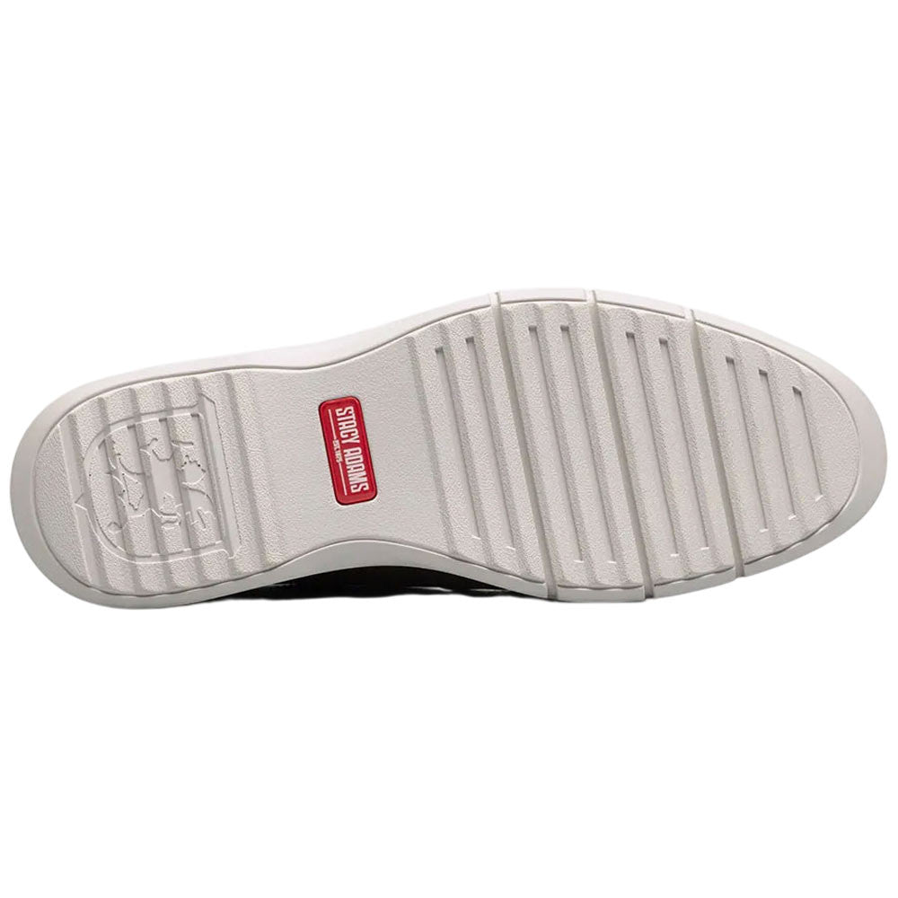 Stacy Adams Sync Plain Toe Elastic Lace Brown Casual Hybrid Shoes for Men