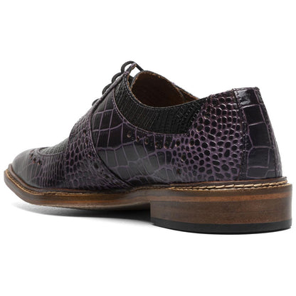 Travato Wingtip Oxford | Stacy Adams Dress Shoes in Purple & Cognac for Men