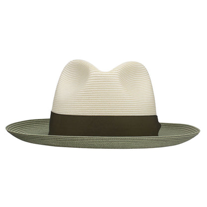 Dobbs Toledo Ivory/Olive Florentine Milan Straw Hat