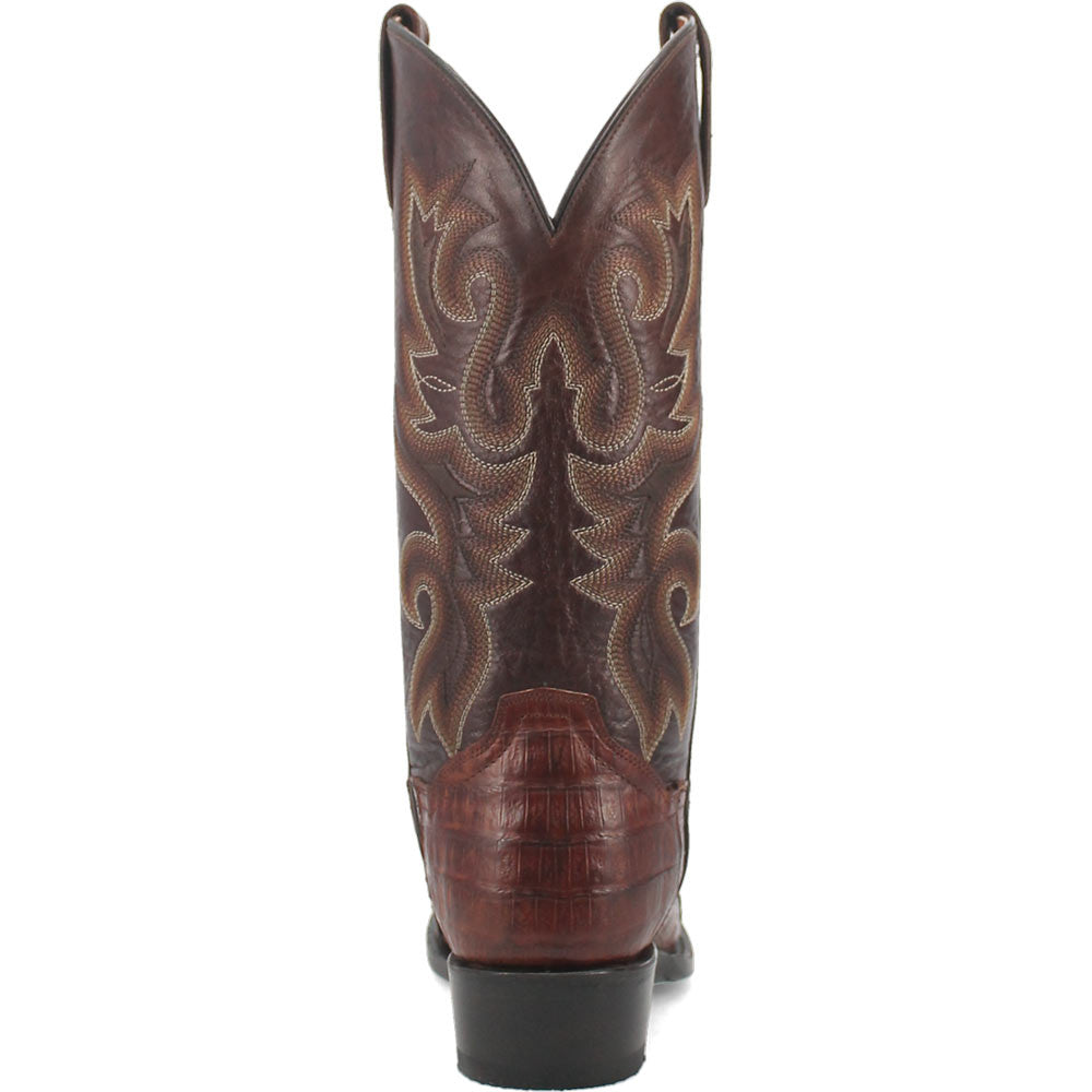 Dan Post Men’s Bayou Genuine Caiman 13” Square Toe Brass Cowboy Boot