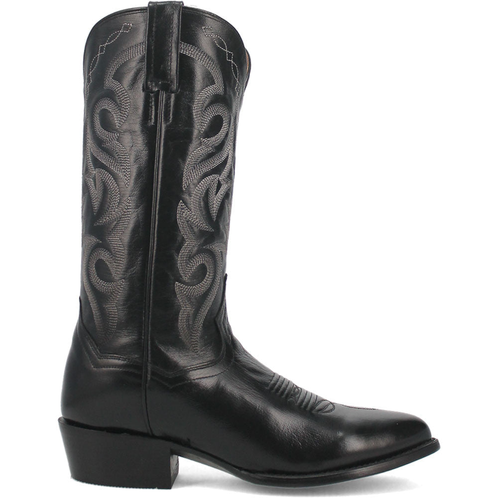 Dan Post Men’s Milwaukee 13” Round Medium Toe Black Leather Cowboy Boot