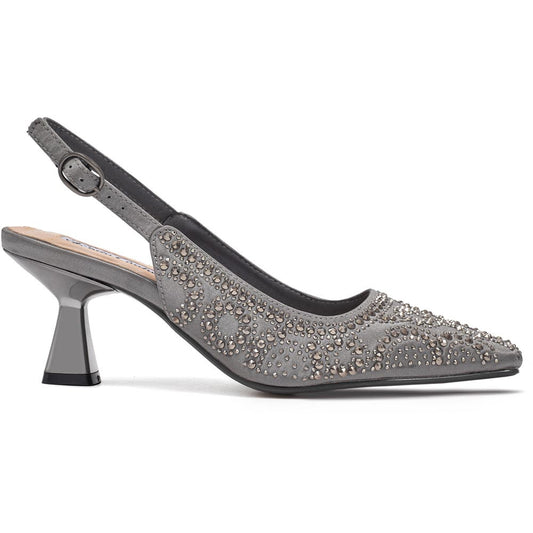 Lady Couture Lucy Pumps 2.5" Heels in Pewter
