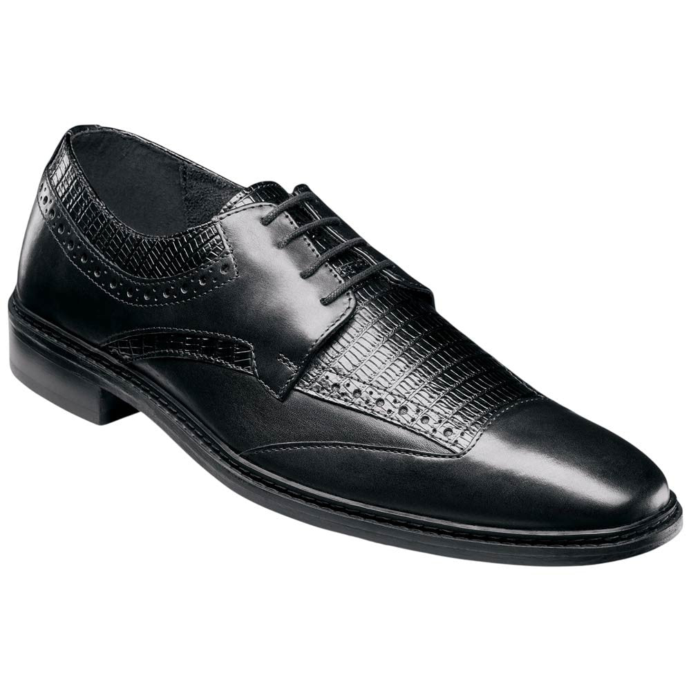 Stacy Adams Gambetta Modified Cap Toe Oxford - Black