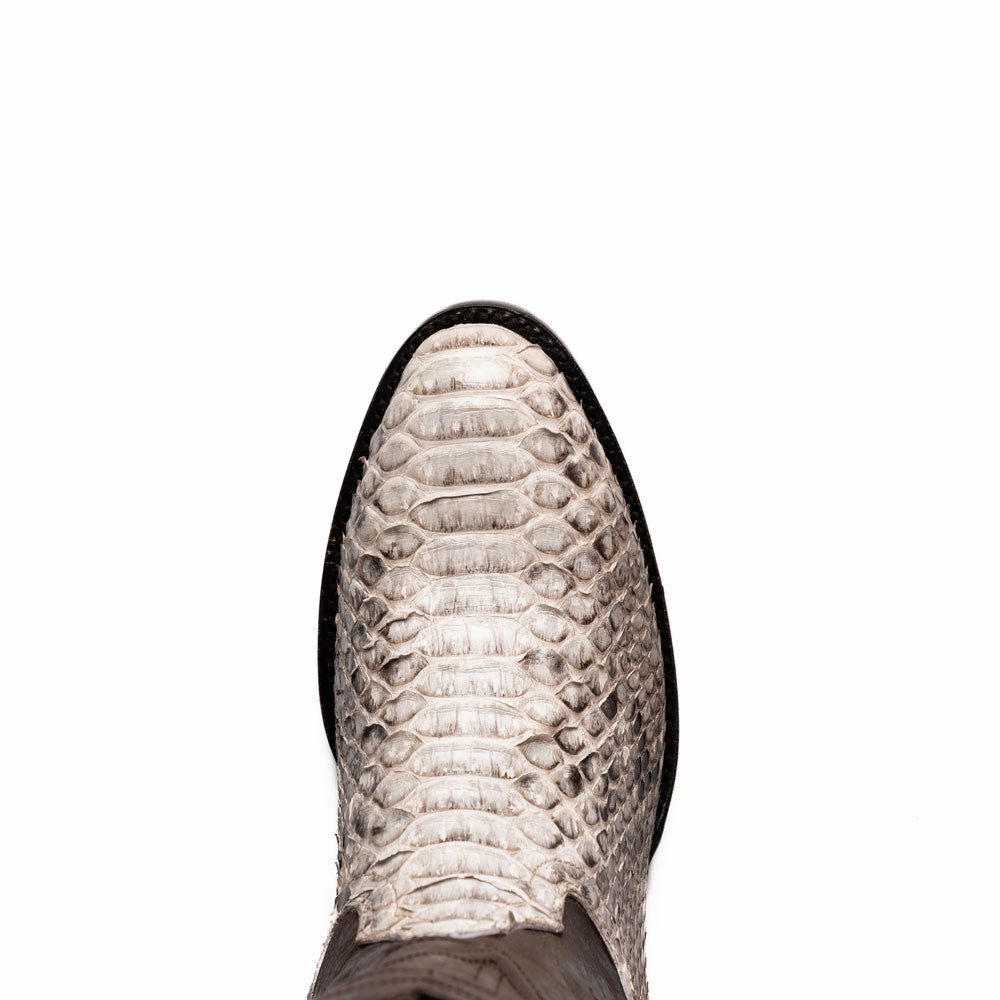 Kansas Genuine Python Skin Natural Cowboy Boot | Marco Di Milano Western Boots