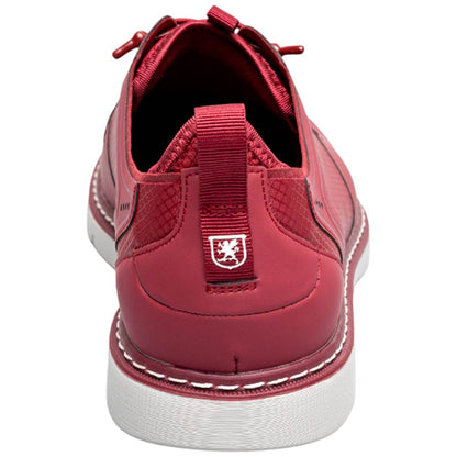 Stacy Adams Synchro Plain Toe Elastic Lace Raspberry Casual Hybrid Shoes for Men