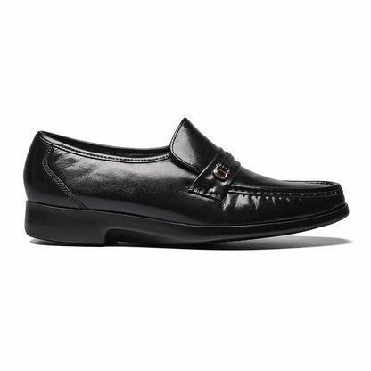 Florsheim Riva Black Moc Toe Bit Loafer