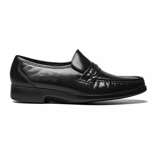 Florsheim Riva Black Moc Toe Bit Loafer