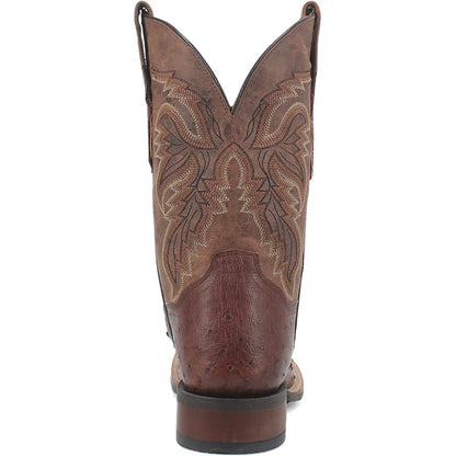 Dan Post Alamosa Brown Genuine Ostrich 11” Square Toe Cowboy Certified Boot