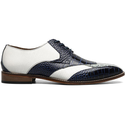 Stacy Adams Tristano Modified Bike Toe Oxford in Blue