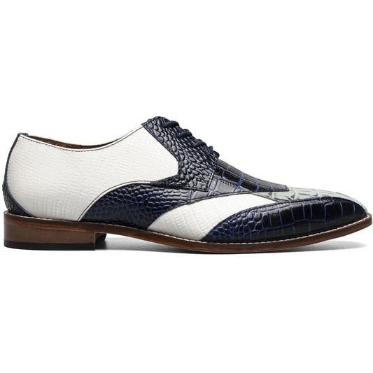 Stacy Adams Tristano Modified Bike Toe Oxford in Blue