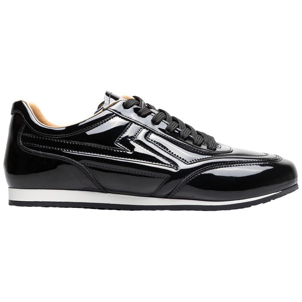 Stacy Adams Action 150 Sporty Lace-Up Sneaker - Black Patent