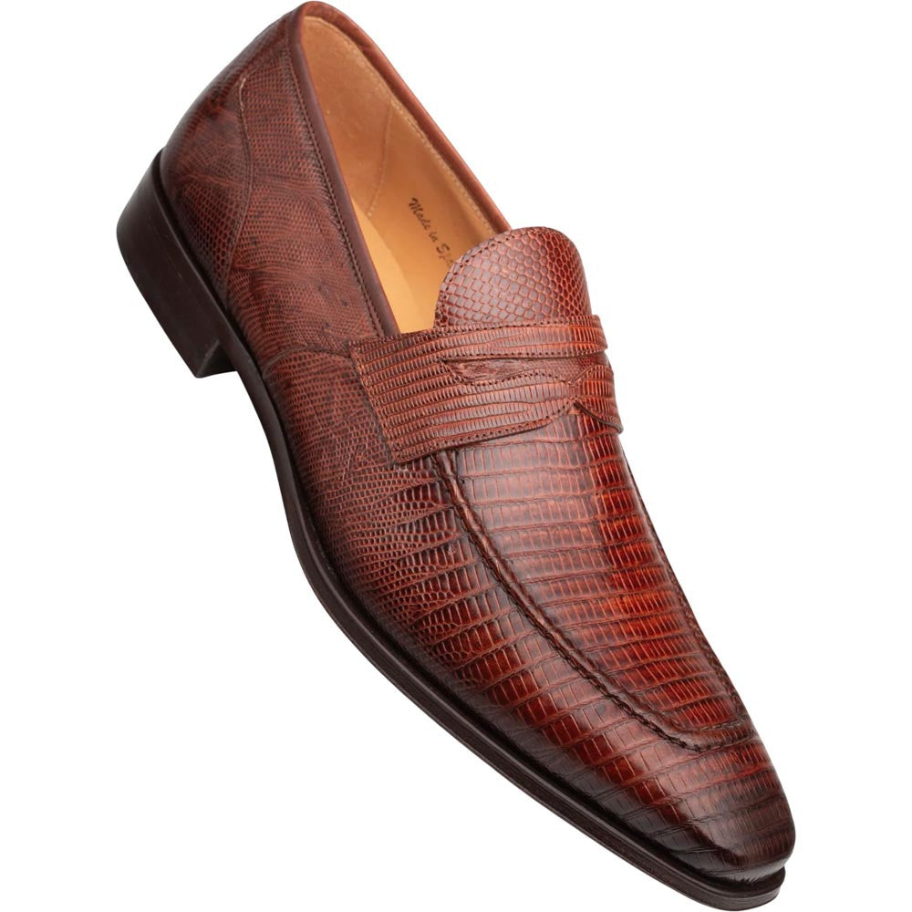 Mezlan Men's Mayor Lizard Penny Loafer in Sport