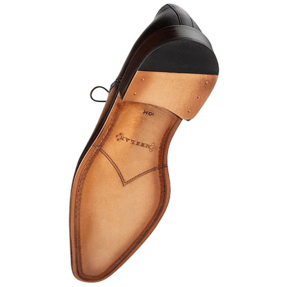 Mezlan Hatley Patina Calf Derby - Men's Chocolate Artisanal Patina Calf Derby