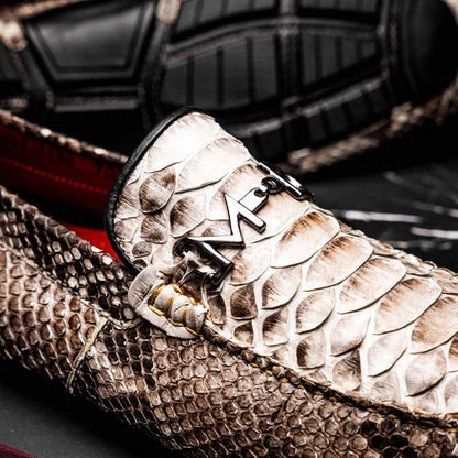 Marco Di Milano Pia Python Driving Shoe - Natural