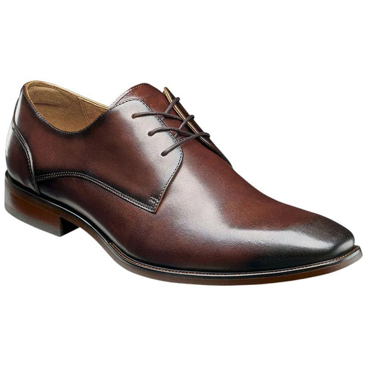 Florsheim Sorrento Lux Plain Toe Oxford - Brown Leather Dress Shoe