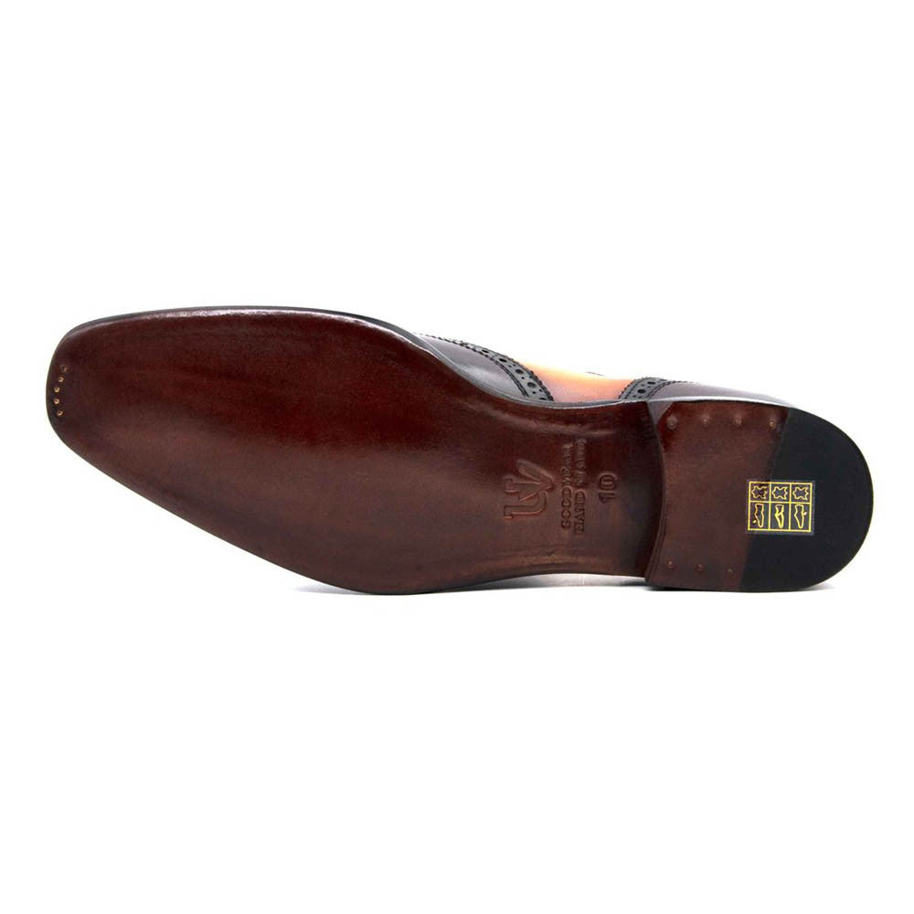 Ugo Vasare Colin Brown Caramel Calfskin Leather Mens Shoe
