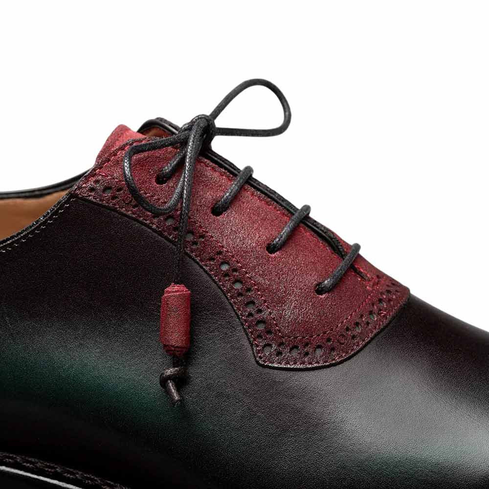 Mezlan Bretton Multi-Tone Oxford - Men's Graphite/Multi Wholecut Oxford