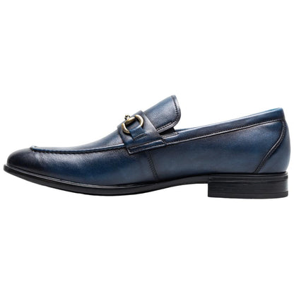 Florsheim Zaffiro Navy Moc Toe Bit Loafer II for Men
