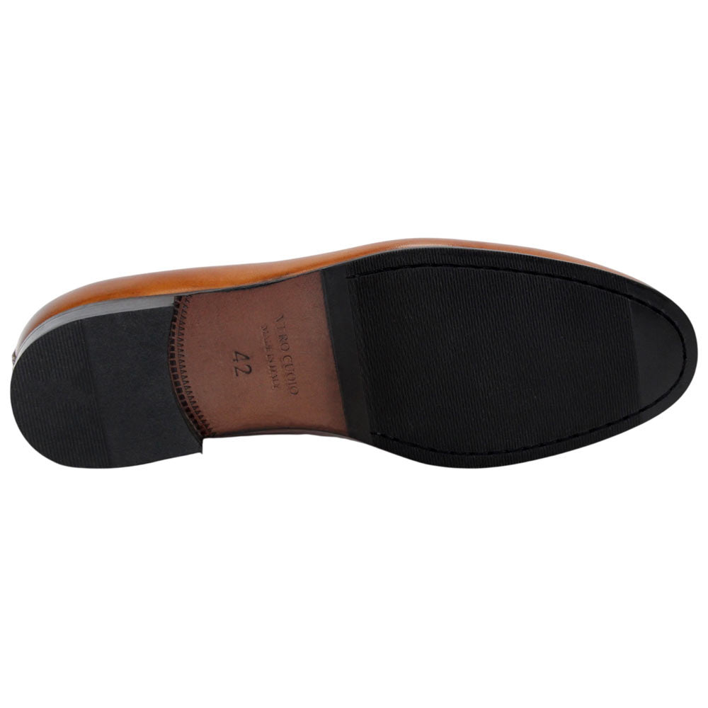 Duca Adam Cognac Men's Italian Leather Dress Shoes