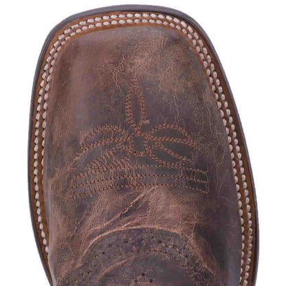 Dan Post Franklin 11” Broad Square Toe Boot Sand and Chocolate Leather Boot