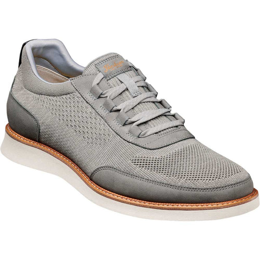 Florsheim Launch Gray Knit Elastic Lace Moc Toe Slip On Men's Shoes