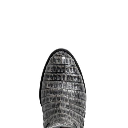 Phoenix Genuine Caiman Belly Skin Stone Gray Cowboy Boot | Marco Di Milano Western Boots