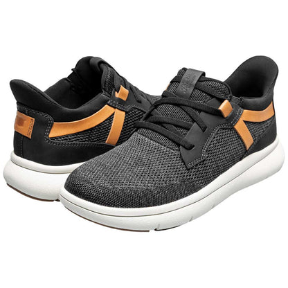 Florsheim Fleet Knit Black Multi Elastic Lace Slip-On Sneakers for Men
