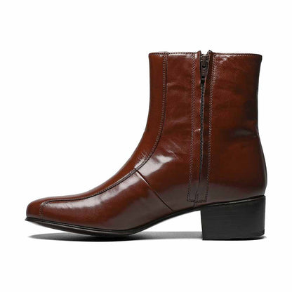 Florsheim Duke Zipper Cognac Bike Toe Boots