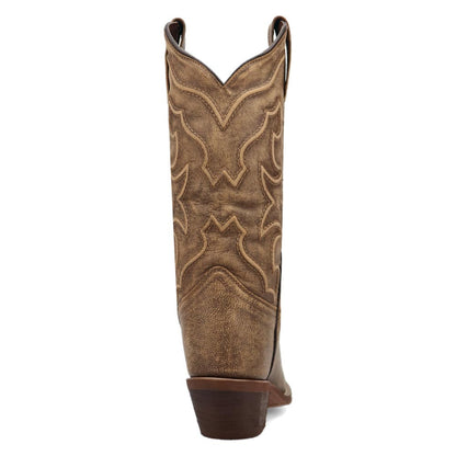Laredo Reva Honey Leather Snip Toe Western Cowgirl Boots (USA Women Size)