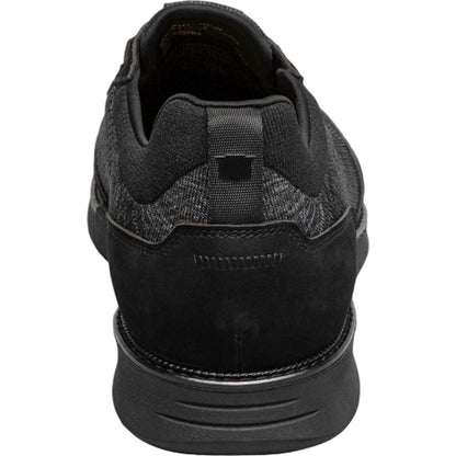 Florsheim Launch Black Knit Elastic Lace Moc Toe Slip On Men's Shoes