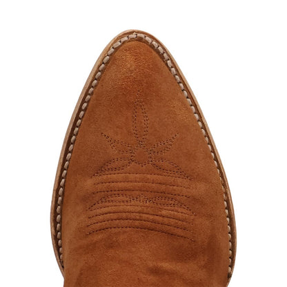 Dan Post Neon Prairie Women's Rust Suede Leather Western Boot - 15" Shaft, Narrow J Toe