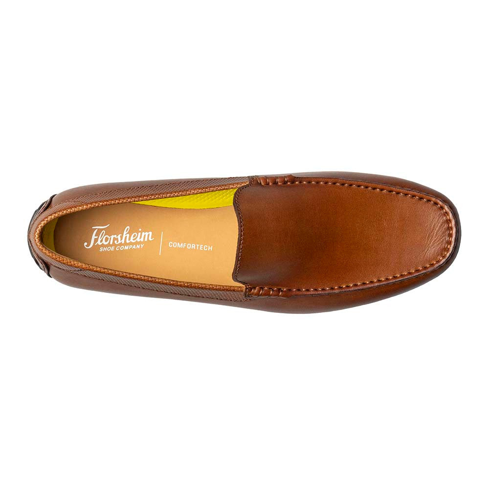 Florsheim Motor Cognac Leather Moc Toe Venetian Driving Shoe (USA Men Size)