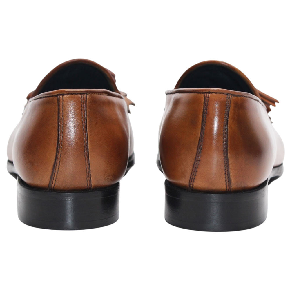 Duca Adam Cognac Men's Italian Leather Dress Shoes