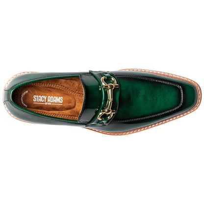 Stacy Adams Carabello Moc Toe Bit Slip-On - Green