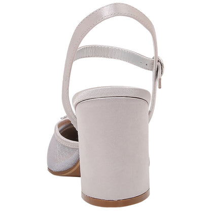Lady Couture Bianca 3” Heel Pump in Silver