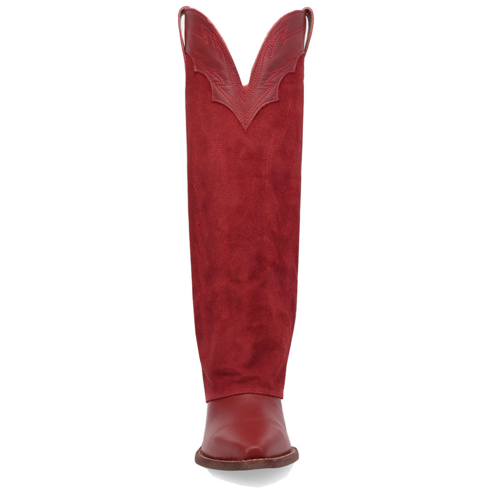 Wild Fire Leather Red Snip Toe Women Boot | Dingo Western Cowgirl Boots