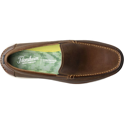 Florsheim Tropics Brown Chocolate Moc Toe Venetian Slip On Men's Shoes