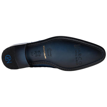 Marco Di Milano Giorgio Genuine Ostrich Chelsea Boot - Blue Jeans