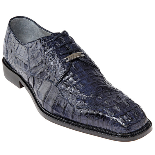 Belvedere Chapo Navy Men’s Hornback Crocodile Shoes