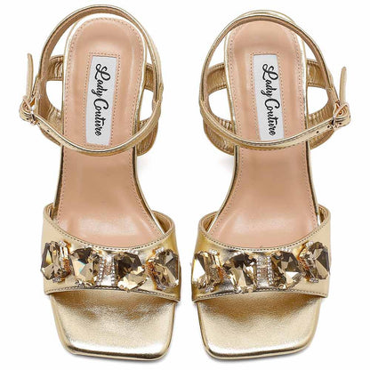 Lady Couture Delight 2.5" Sandal in Gold