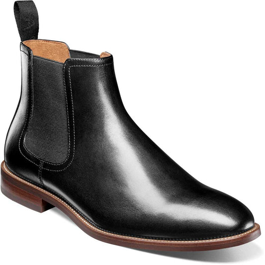 Florsheim Rucci Plain Toe Gore Black Boots