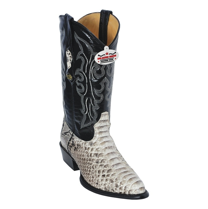 Los Altos Men's Natural Python Snakeskin Boots