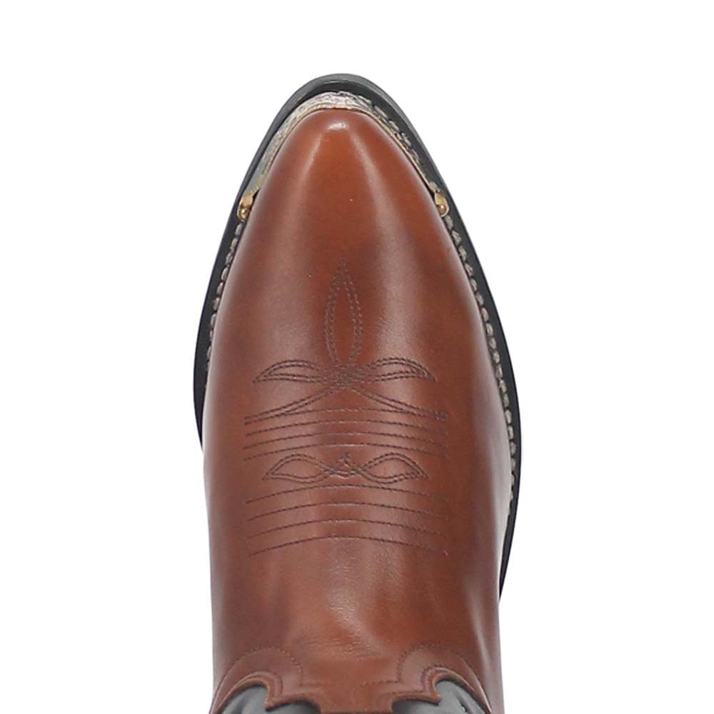 Laredo Nashville Peanut/Black J Pointed Toe Western Cowboy Boots (USA Men Size)