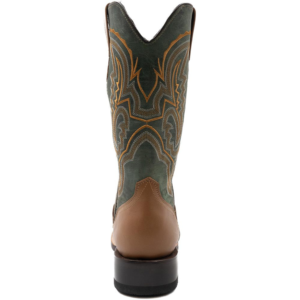 Ferrini Men’s Clint Honey Square Toe Leather Cowboy Boots
