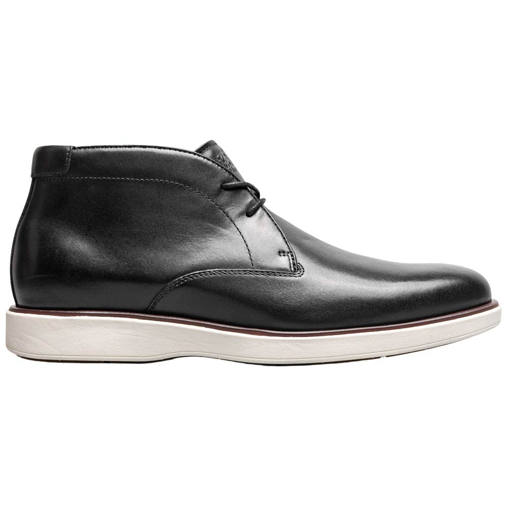 Florsheim Avenue Men's Black Smooth Leather Plain Toe Chukka Boot