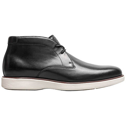 Florsheim Avenue Men's Black Smooth Leather Plain Toe Chukka Boot