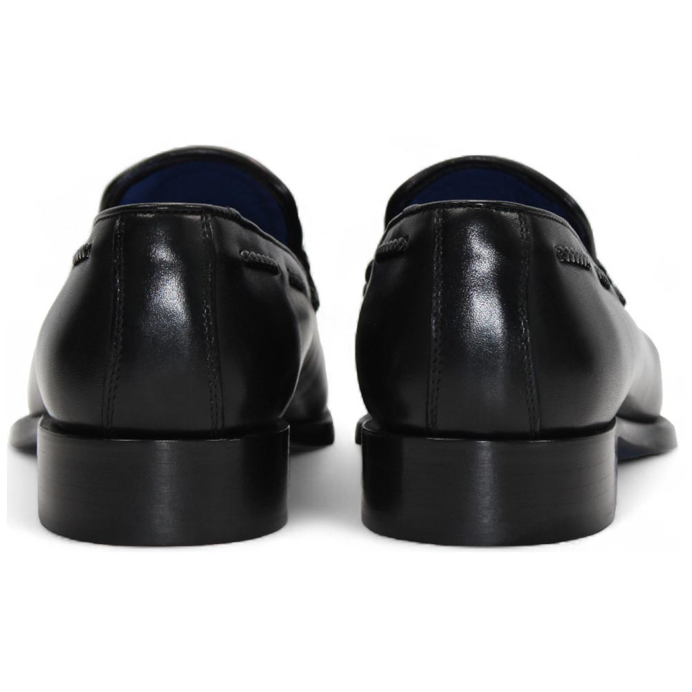 EMILIO FRANCO Tommaso Black Calf-Skin Leather Loafers