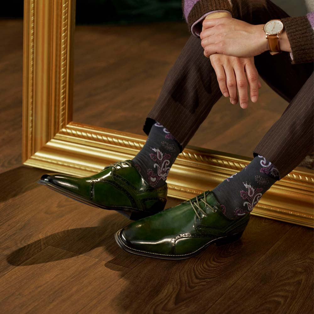 Stacy Adams Alexander Plain Toe Oxford - Green